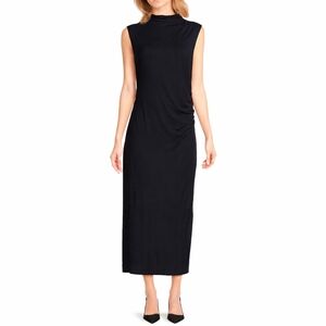 NWT S VINCE RUCHED MIDI DRESS